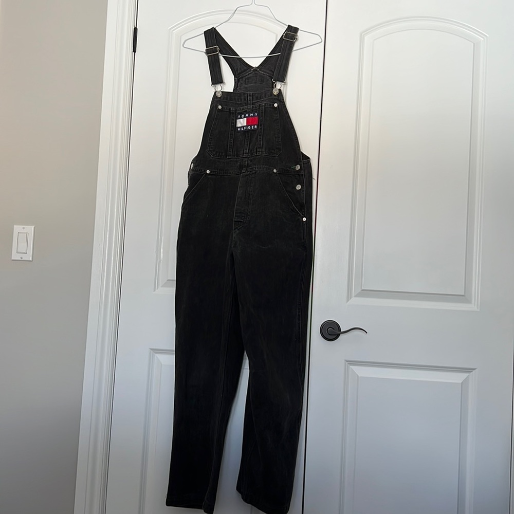 Vintage Tommy Hilfiger Overalls size M Vintage black wash